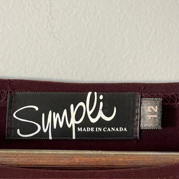 Sympli Canada Tunic Top Nu Ideal Wrinkle Resistant Easy Care Plum 12 - Picture 6 of 10